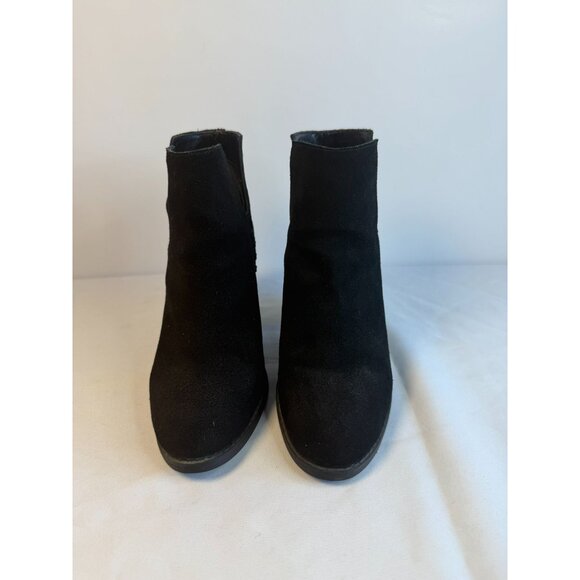 Steve Madden Shepp Women’s Size 6 Black Suede Block Heel Comfort Ankle Booties - Picture 2 of 12